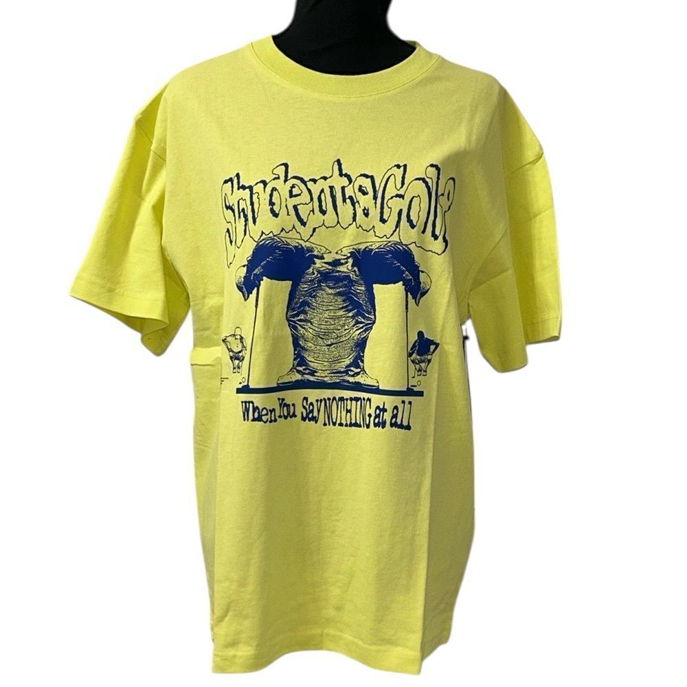 Students Neon Yellow Cotton T-shirt(Size Small)